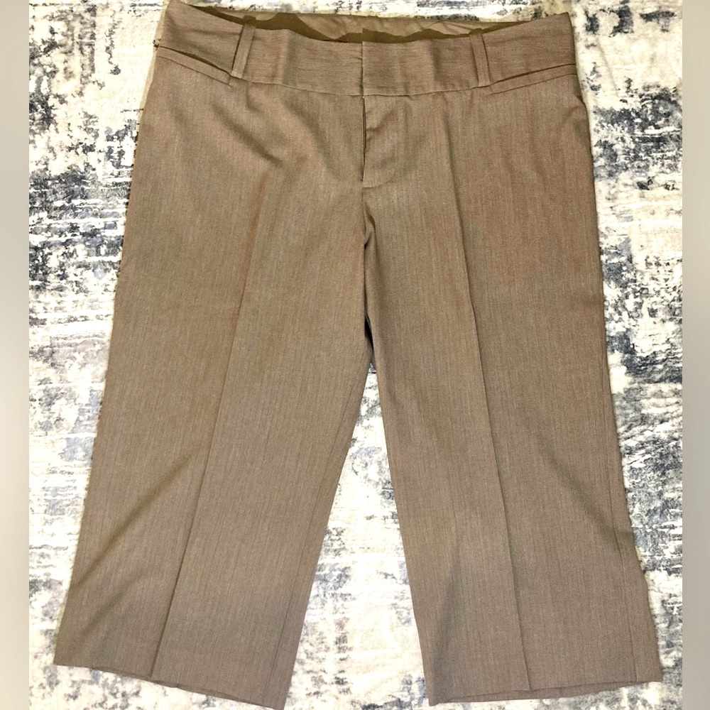Mossimo Supply Co.  Khaki and Blue Stripped Capris